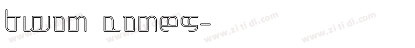 Twin Lines字体转换